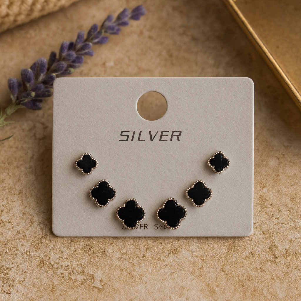 Noir Clover (Set Of 3)