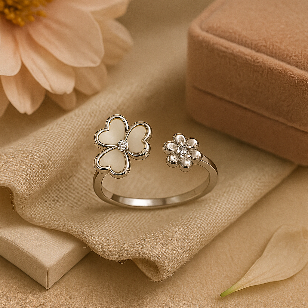 Florivine silver Ring